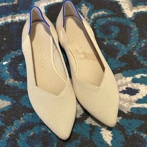 Rothy's Cream and Blue Women's Flats size 7.5